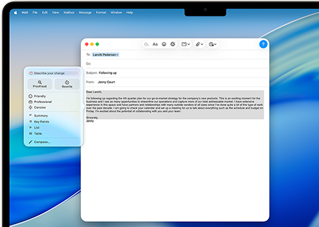 Apple Intelligence on MacBook Air