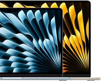 MacBook Air 13-inch and 15-inch sizes